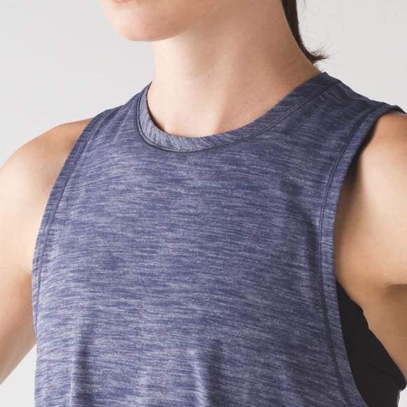 Lululemon Fast as Light Muscle Tank Blue - Picture 3 of 7